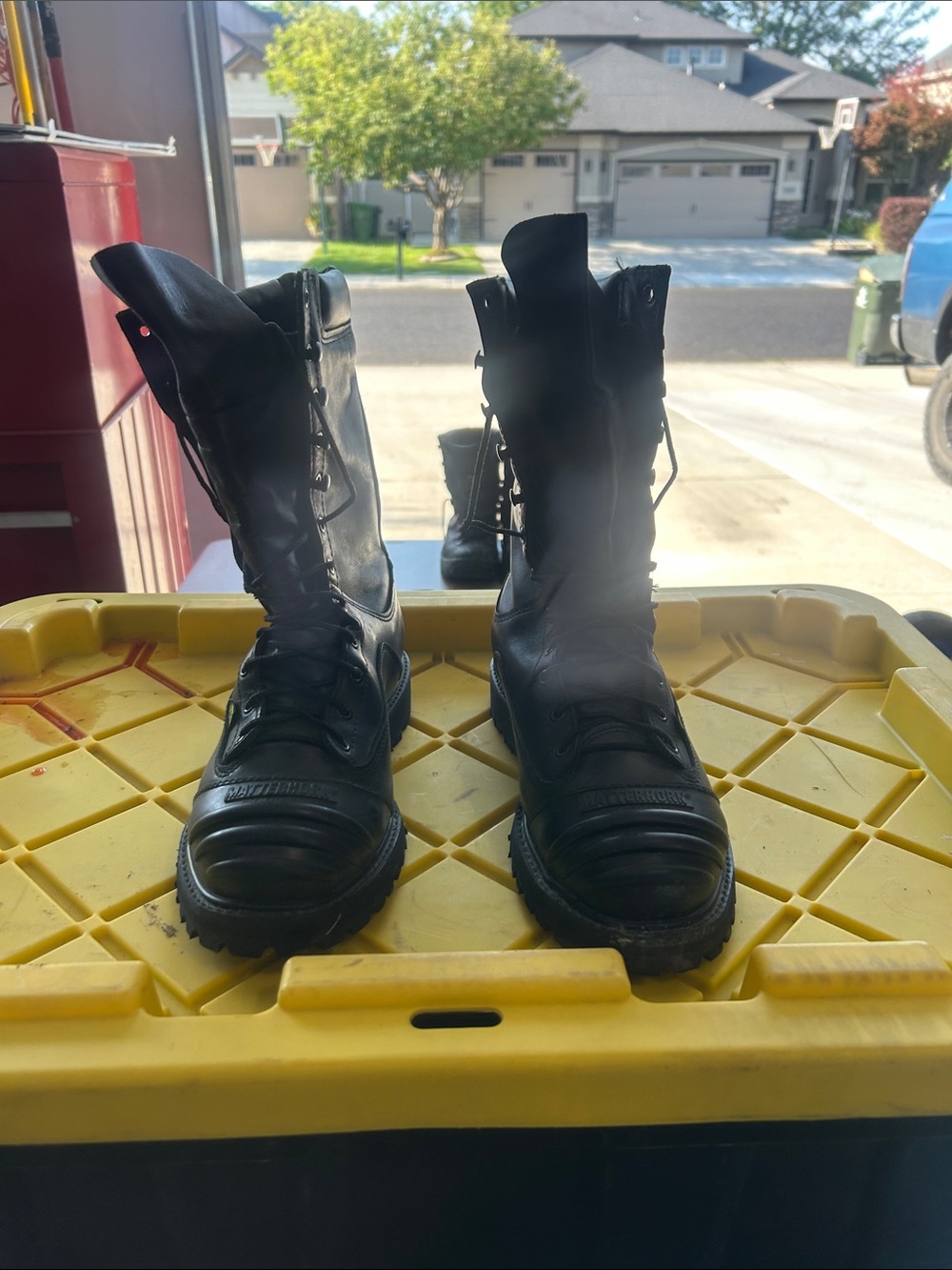 Matterhorn 1949 Gore-Tex Combat Boots Men’s 9W Black Leather Vibram USA